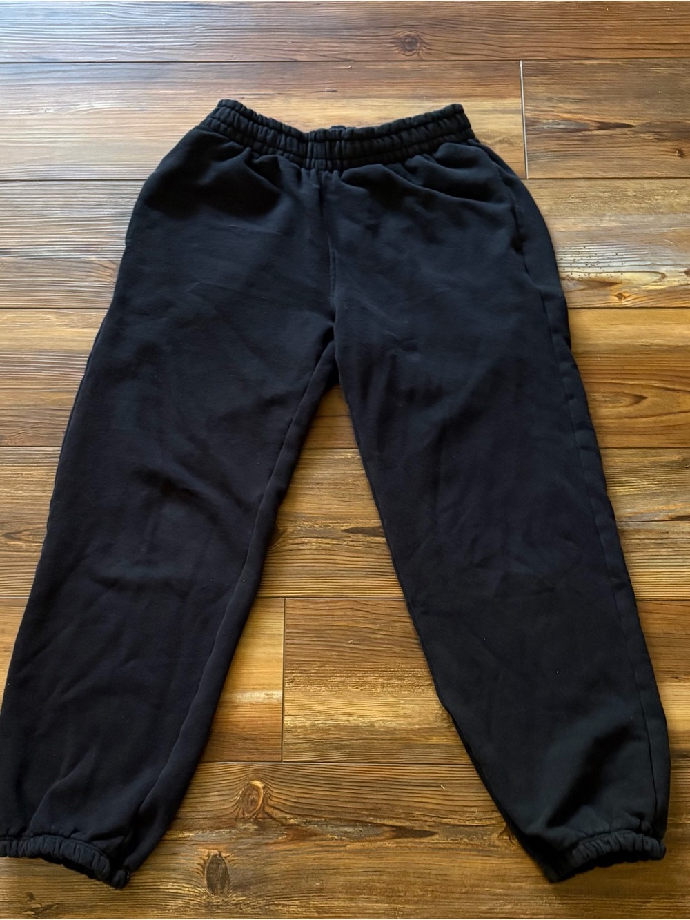 Athleta Kids Black Fleece Joggers size 8/10